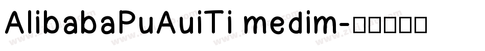 AlibabaPuAuiTi medim字体转换